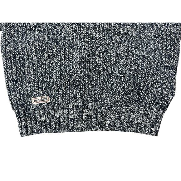 POLO RALPH LAUREN Blue White Heathered Sweater Quarter Zip 18 Months Pullover - Picture 4 of 10